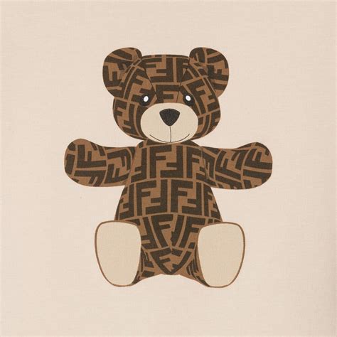 fendi teddy bear t-shirt|Jersey Fendi Bear With Logo .